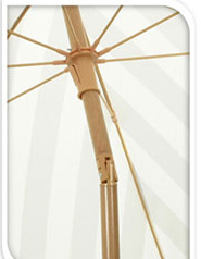 Απεικονίζονται οι ακτίνες της ομπρέλας.